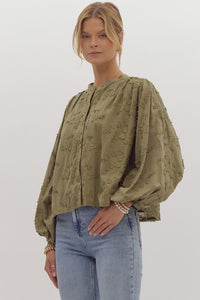 Not Like Us 3/4 Sleeve Floral Blouse