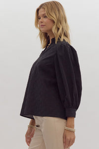 My Empire 3/4 Puff Sleeve Blouse