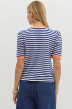 Load image into Gallery viewer, Happy As Can Be Striped Top in Blue