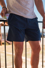 Load image into Gallery viewer, Burlebo 7&quot; Everyday Deep Water Navy Shorts Mayan Pocket