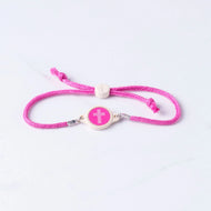 Versible Tap To Pray-Survivor Series Handmade Bracelets in Dragon Fruit