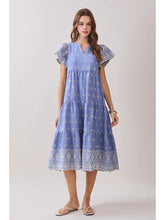 Load image into Gallery viewer, Forgiving Is Hard Embroidered Detail Midi Dress