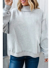 Load image into Gallery viewer, Always Says Goodbye Oversized Reversible Sweatshirt in Light Grey
