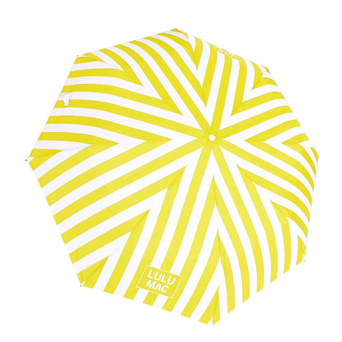 Lulu Mac Umbrella- Yellow/White Stripe