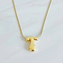 Load image into Gallery viewer, Balloon Letter Gold Initial Necklace