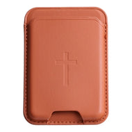 Versible Tap to Pray Magnetic Wallet in Camel