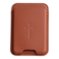 Versible Tap to Pray Magnetic Wallet in Chestnut