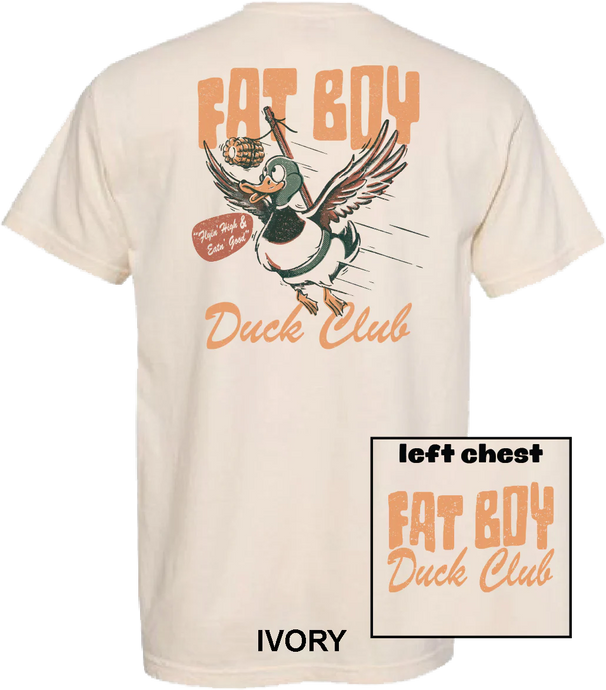 Fat Boy Duck Club Fat Boy SS Tee in Ivory
