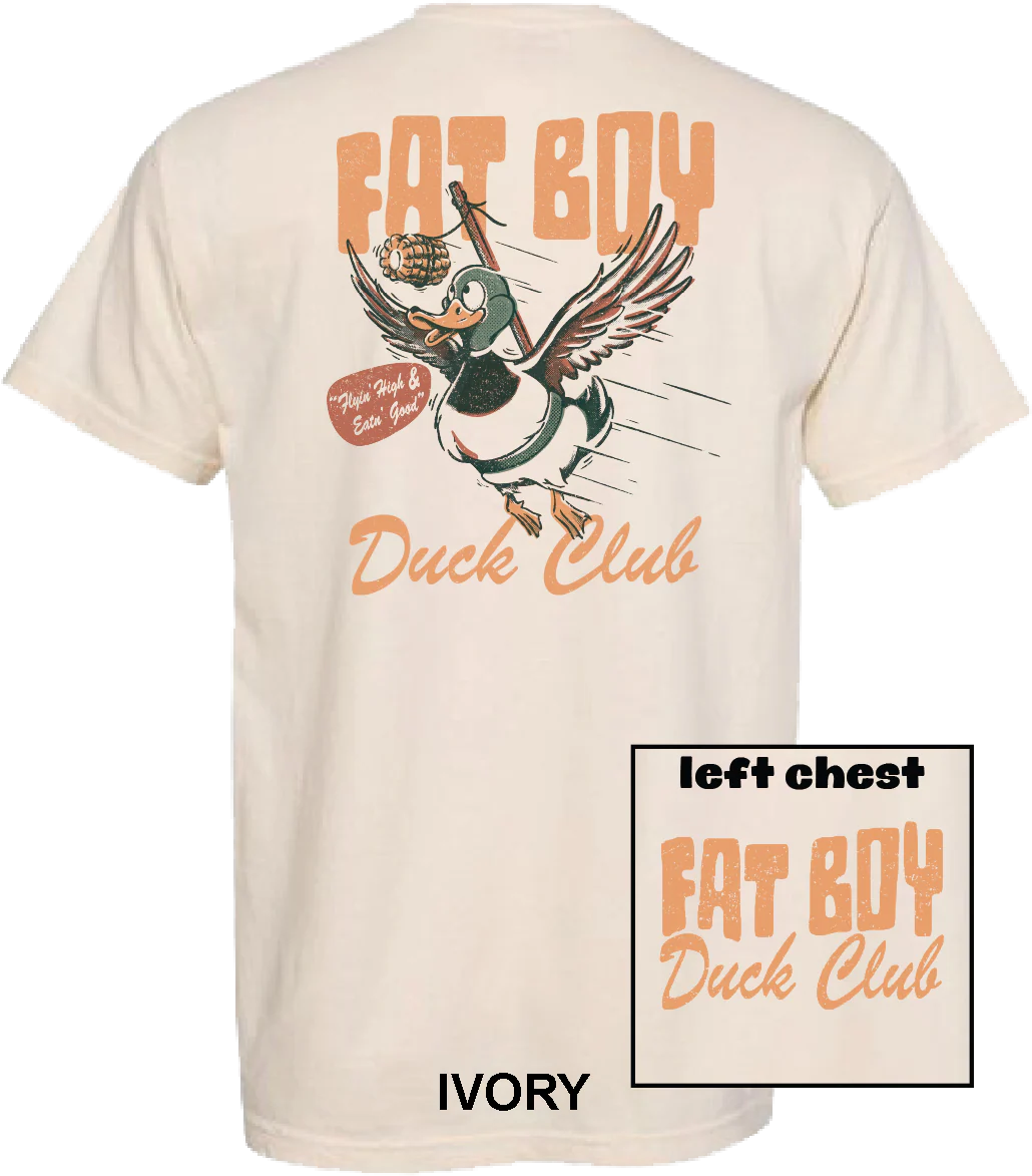 Fat Boy Duck Club Fat Boy SS Tee in Ivory
