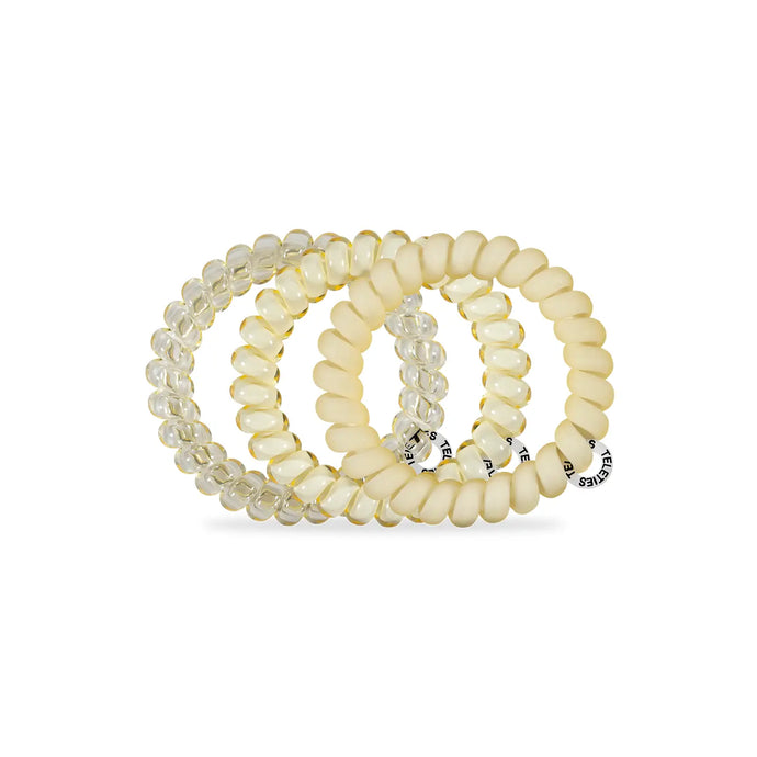 Teleties Large Hair Ties in Butter Yellow