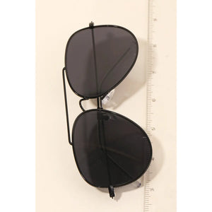 Reverse Lens Aviator Sunglasses Black/Black