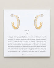 Load image into Gallery viewer, Bryan Anthonys Mom Baguette Midi Hoop Earrings
