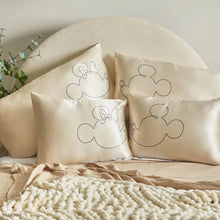 Load image into Gallery viewer, Kitsch &amp; Mickey and Minnie Mrs. Mouse Standard Satin Pillowcase