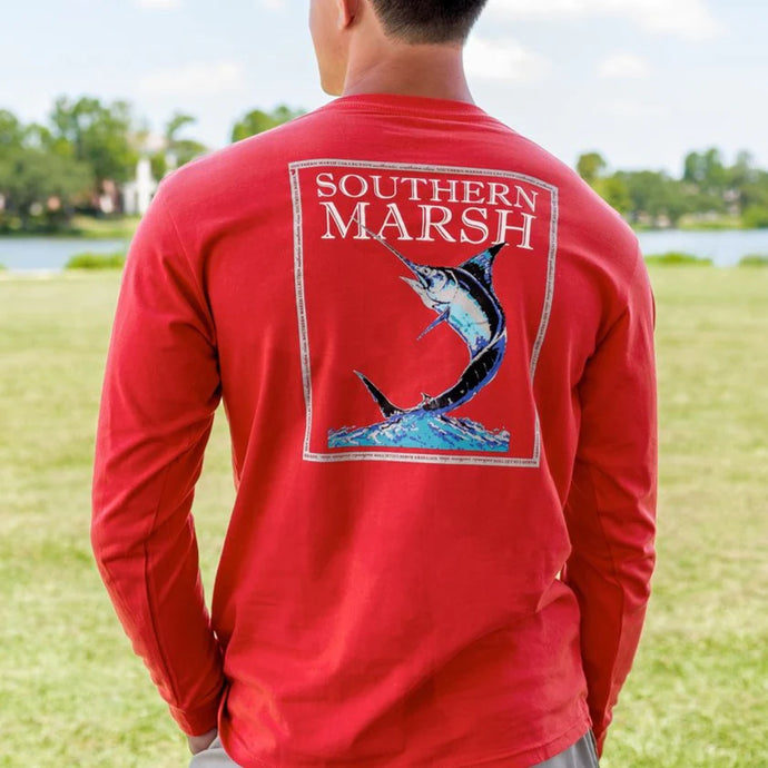 Southern Marsh Long Sleeve Fishing - Red