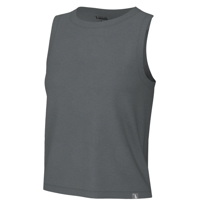 Local Girl Muscle Tank in Graphite