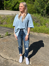 Load image into Gallery viewer, It&#39;s A Great Day Boyfriend Tee Ash Blue