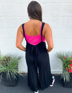 You Can Go The Distance Jumpsuit Black