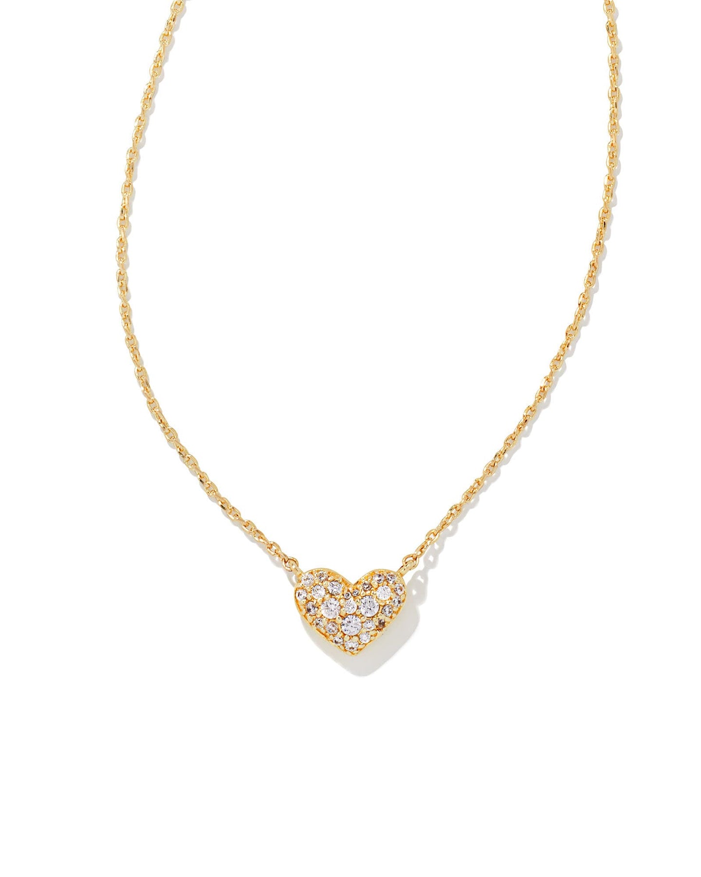 Kendra Scott Ari Pave Crystal Heart Necklace