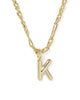 Kendra Scott Bubble Letter Necklace in Gold-K
