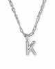 Kendra Scott Bubble Letter Necklace in Silver-K