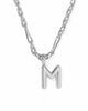 Kendra Scott Bubble Letter Necklace in Silver-M