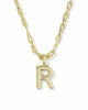 Kendra Scott Bubble Letter Necklace in Gold-R