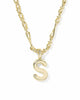 Kendra Scott Bubble Letter Necklace in Gold-S