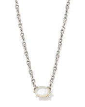 Load image into Gallery viewer, Kendra Scott Silver Cailin Pendant Necklace in Ivory MOP