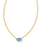 Load image into Gallery viewer, Kendra Scott Gold Cailin Pendant Necklace in Blue Violet Crystal