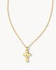 Kendra Scott Cross Pendent Necklace in Gold Metal
