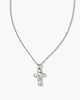 Kendra Scott Cross Pendent Necklace in Silver Metal
