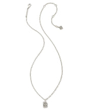 Load image into Gallery viewer, Kendra Scott Silver Crystal Letter Pendant Necklace