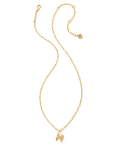 Kendra Scott Gold Crystal Letter Pendant Necklace