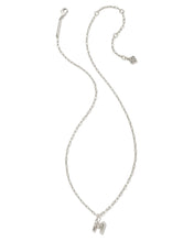 Load image into Gallery viewer, Kendra Scott Silver Crystal Letter Pendant Necklace