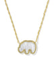 Kendra Scott Elephant Short Pndnt Necklace in Gold