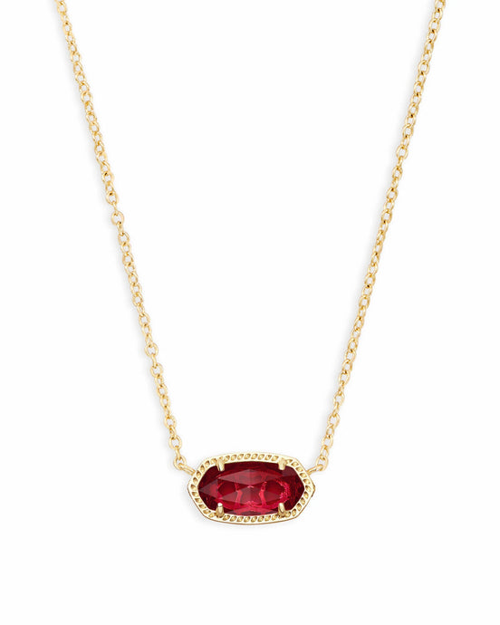 Kendra Scott Elisa Gold Necklace in Clear Berry