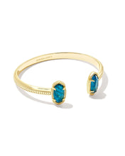 Load image into Gallery viewer, Kendra Scott Elton Cuff Bracelet Gold Teal Abalone