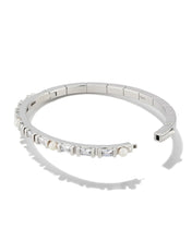 Load image into Gallery viewer, Kendra Scott Gracie Bangle Bracelet Silver White Mix