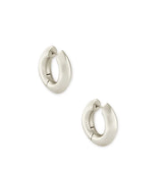 Load image into Gallery viewer, Kendra Scott Mikki Huggie Earrings Polished Silver