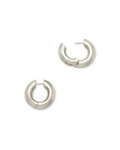 Load image into Gallery viewer, Kendra Scott Mikki Huggie Earrings Polished Silver