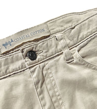 Load image into Gallery viewer, Coastal Cotton Khaki Stretch Twill Five Pocket Pants