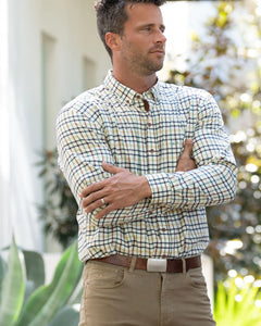 Coastal Cotton Twill Sport Shirt Live Oak