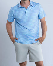 Load image into Gallery viewer, Coastal Cotton Mariner Stripe Performance Stripe Polo