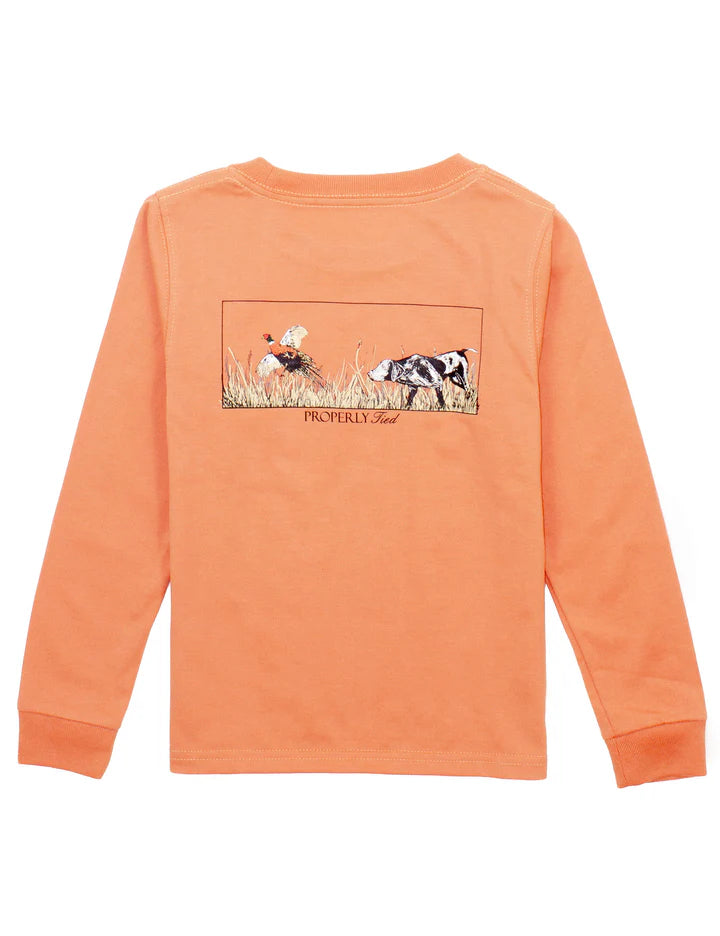 Properly Tied Boys On The Hunt LS Tee