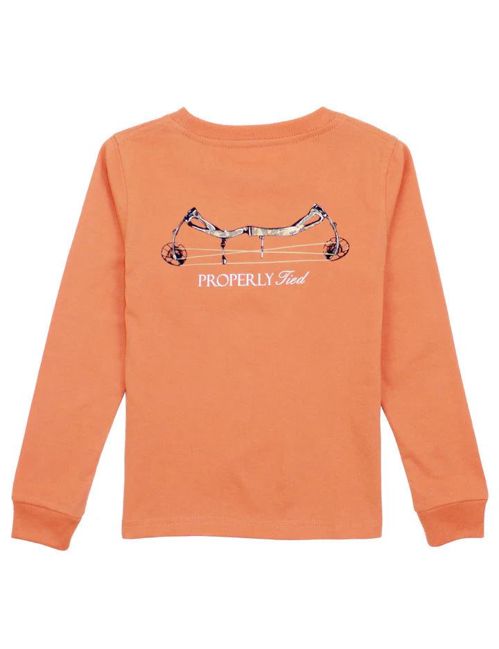 Properly Tied Boys Compound Bow LS Tee