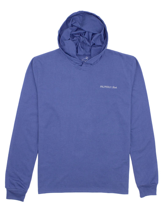 Properly Tied Men's Lake Hoodie River Blue