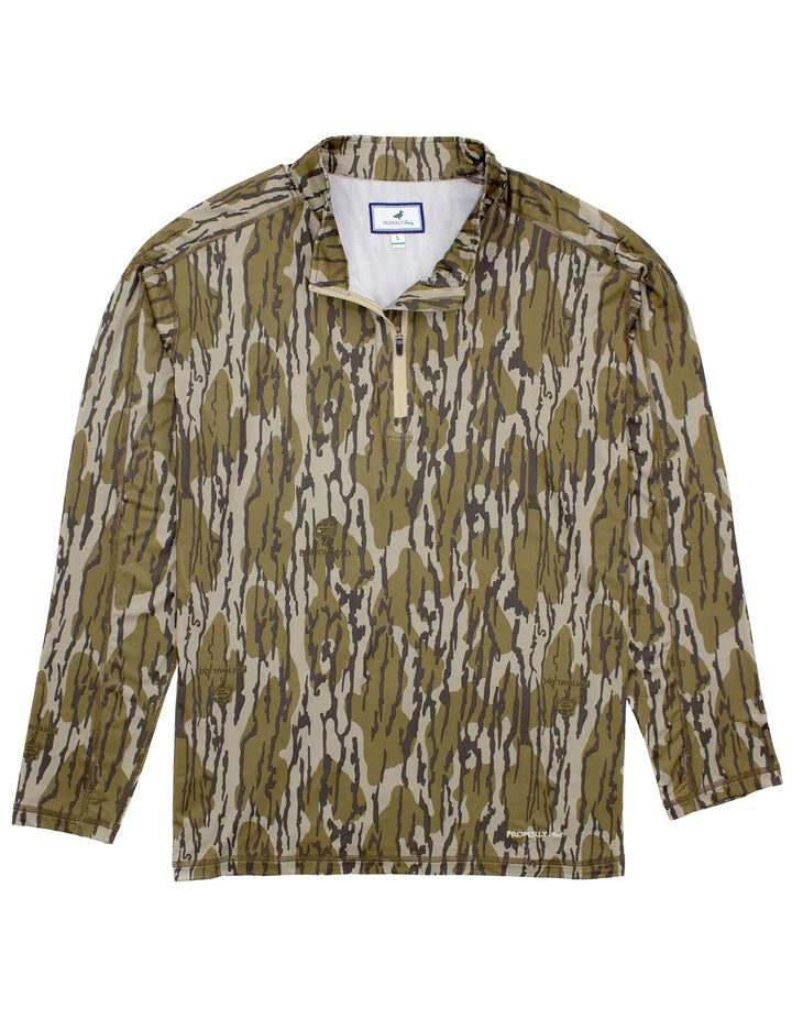 Properly Tied Mossy Oak Finn Pullover in Original Bottomland
