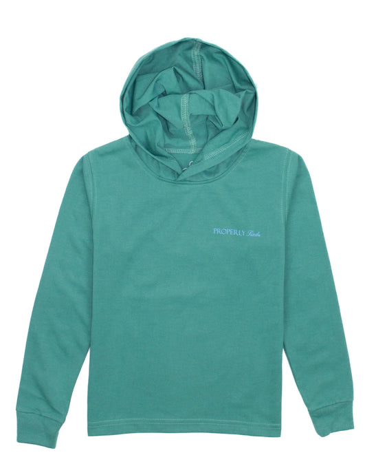 Properly Tied Youth Boys Lake Hoodie Teal