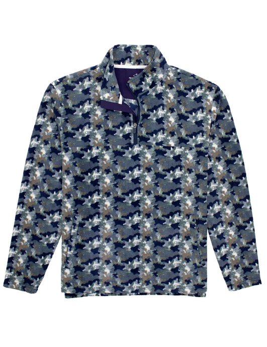 Properly Tied Men's Sportsman Microfleece Pullover in Delta Backwater Camo