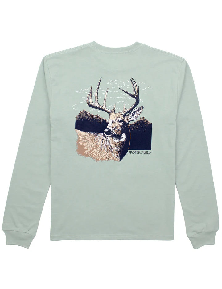 Properly Tied Buck LS Tee